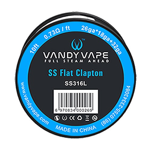 SS Flat Clapton SS316L wire - VANDY VAPE