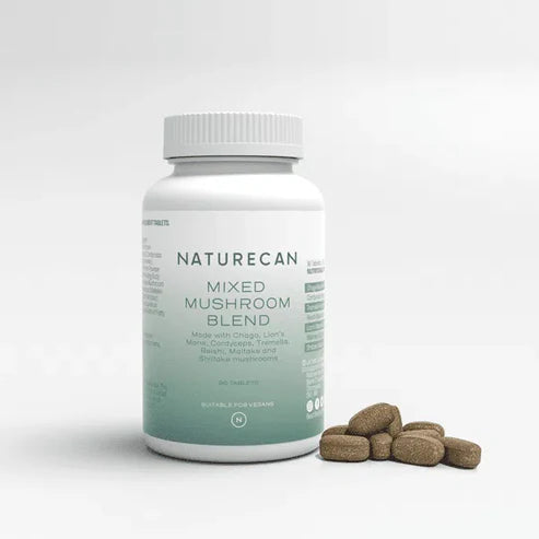 Lion's Mane & Chaga Mushroom Supplement Capsules - Naturecan