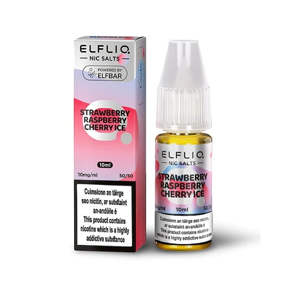 Strawberry Raspberry Cherry Ice Nic Salt - Elfliq